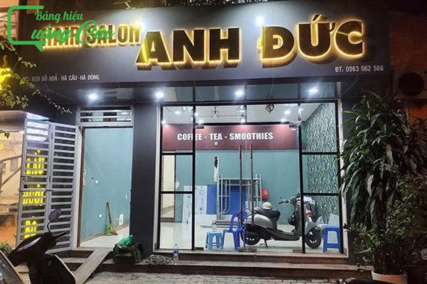 Mẫu bảng hiệu hair salon Anh Đức