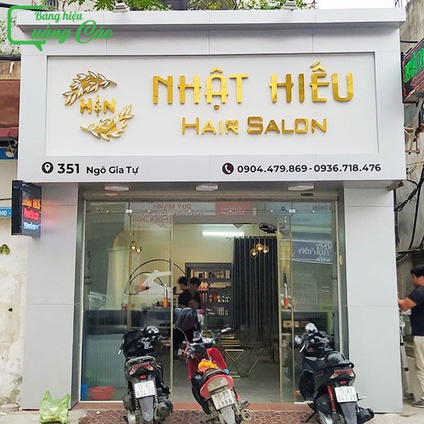 Mẫu bảng hiệu hair salon Nhật Hiếu