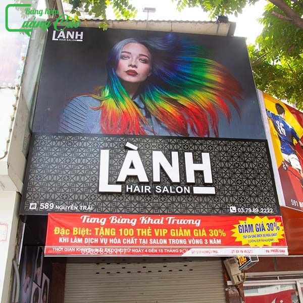 Mẫu bảng hiệu hair salon sang trọng, cao cấp