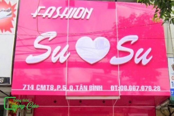 Bảng hiệu màu hồng Fashion SuSu