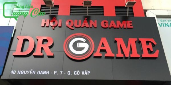 Bảng hiệu phòng game DR Game