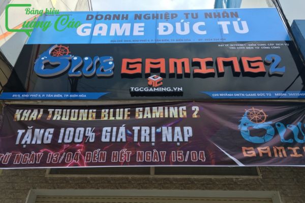Bảng hiệu phòng game Đức Tú