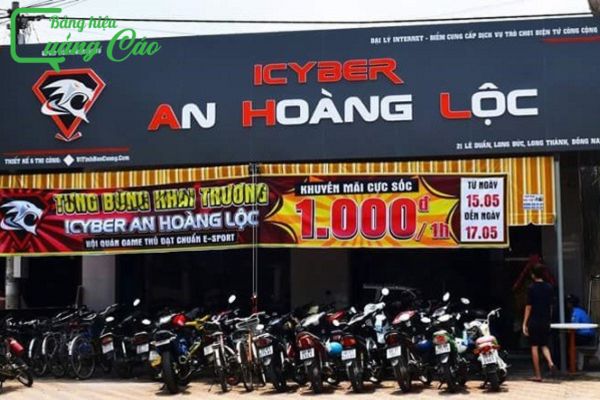 Bảng hiệu phòng game alu kết hợp mica An Hoàng Lộc