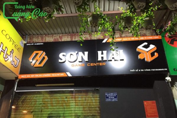Bảng hiệu phòng game Sơn Hà