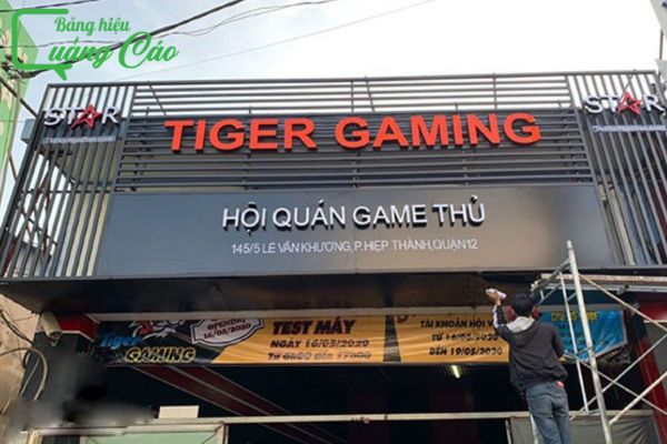 Bảng hiệu phòng game Tiger Gaming