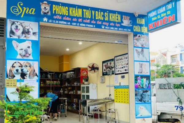 Bảng hiệu phòng khám thú y bác sĩ Khiên