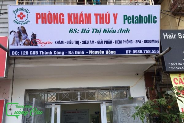 Bảng hiệu phòng khám thú y bạt hiflex Kiều Anh