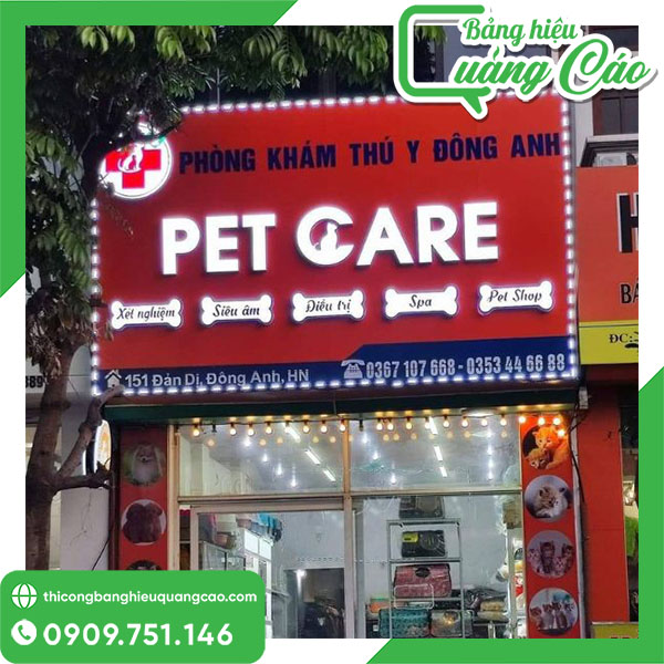 Bảng hiệu phòng khám thú y chuyên nghiệp