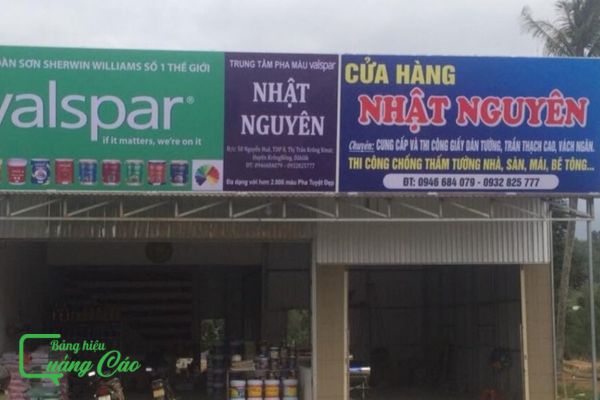 Bảng hiệu sơn Nhật Nguyên