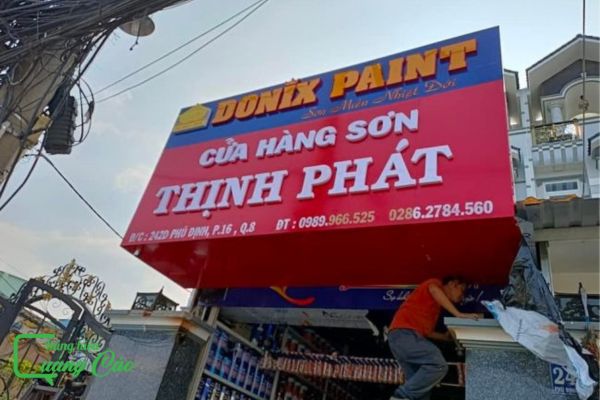 Bảng hiệu sơn alu chữ nổi Thịnh Phát