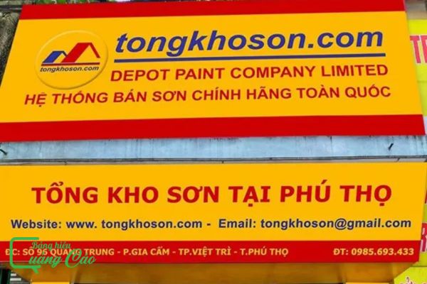 Bảng hiệu sơn Tổng kho Phú Thọ