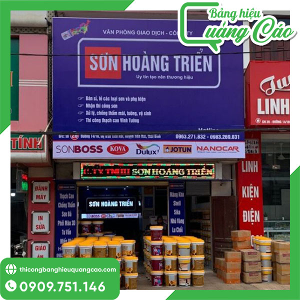 Bảng hiệu sơn bền đẹp