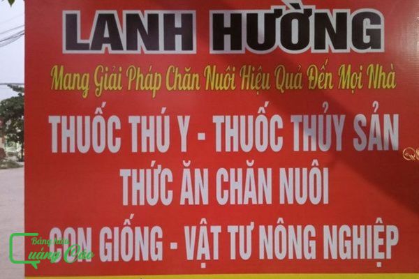 Bảng hiệu thức ăn gia súc Lanh Hường