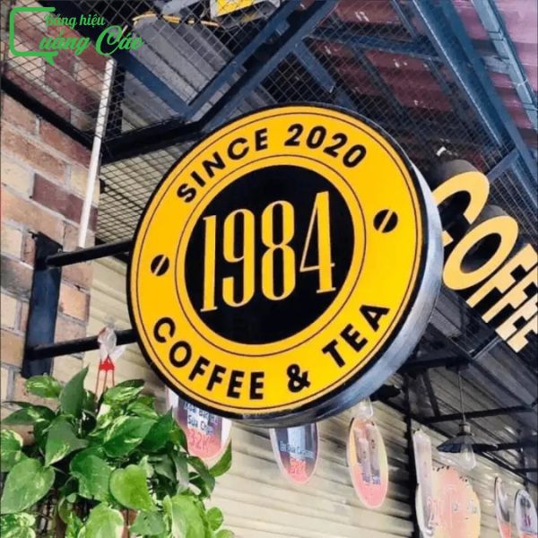Biển vẫy hút nổi Coffee & Tea 1984