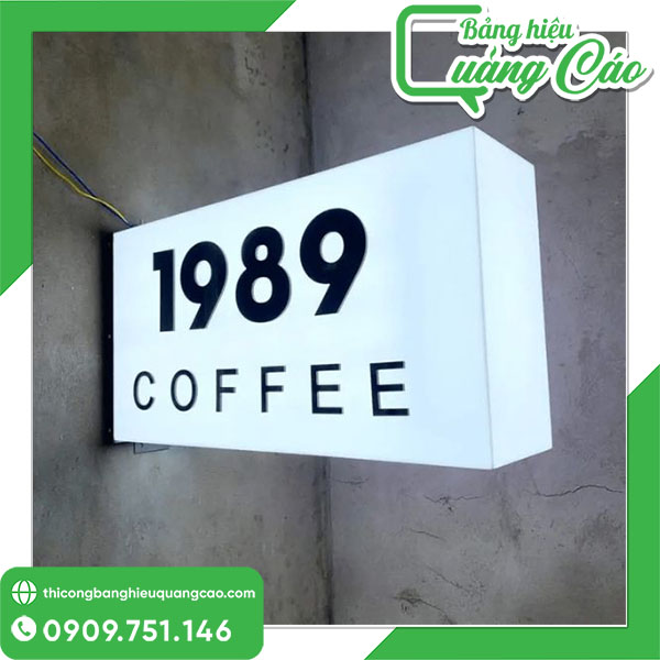 Biển vẫy hút nổi Coffee 1989