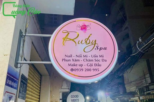 Biển vẫy spa Ruby Spa