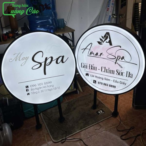 Biển vẫy tròn May Spa