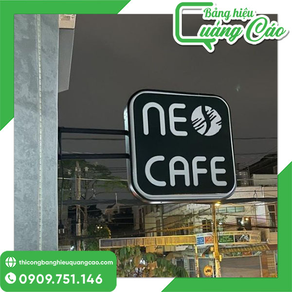 Biển vẫy vuông Neo Cafe