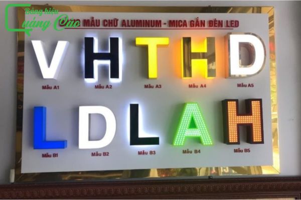 Các mẫu chữ nổi alu