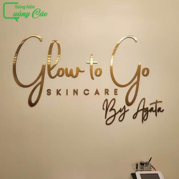 Chữ nổi alu Glow to go