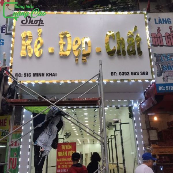 Chữ nổi alu nguyên khối Rẻ - Đẹp - Chất