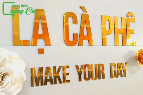 Chữ nổi alu Lạ Cà Phê