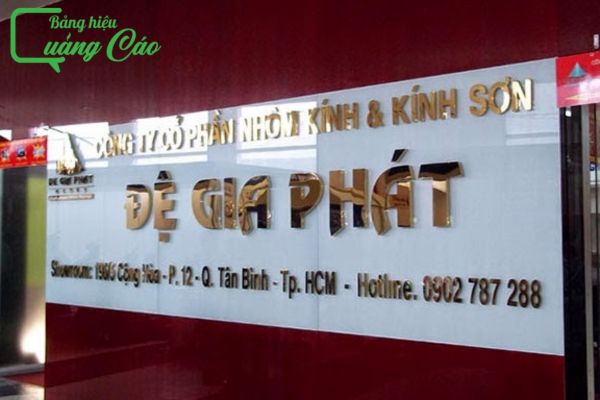 Chữ nổi inox Đệ Gia Phát