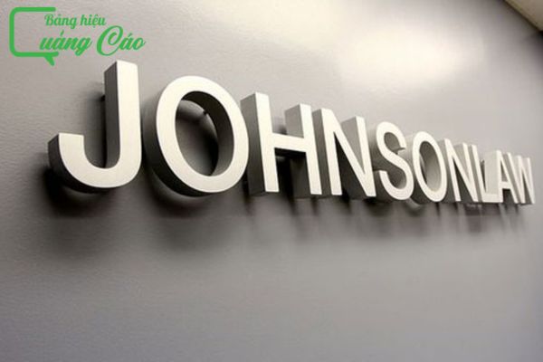 Chữ nổi inox xước Jonhsonlaw