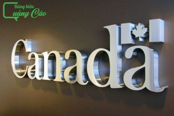 Chữ nổi inox Canada
