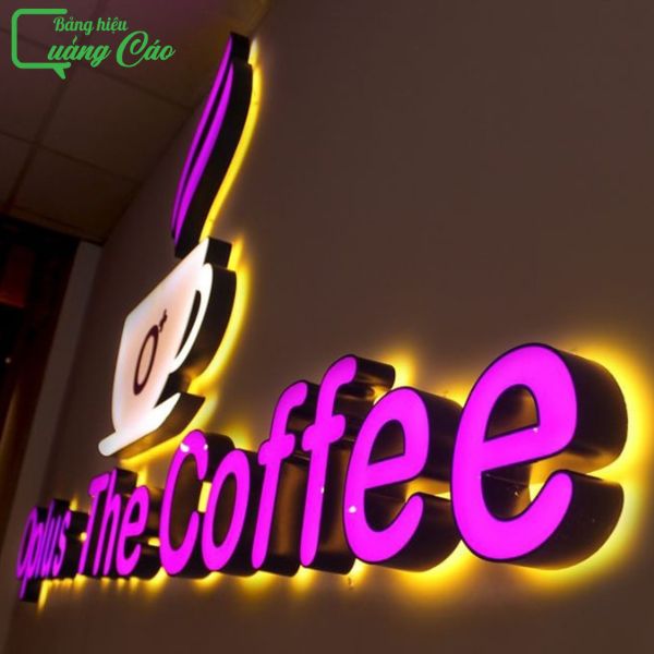 Chữ nổi mica đèn LED Oplus The Coffee