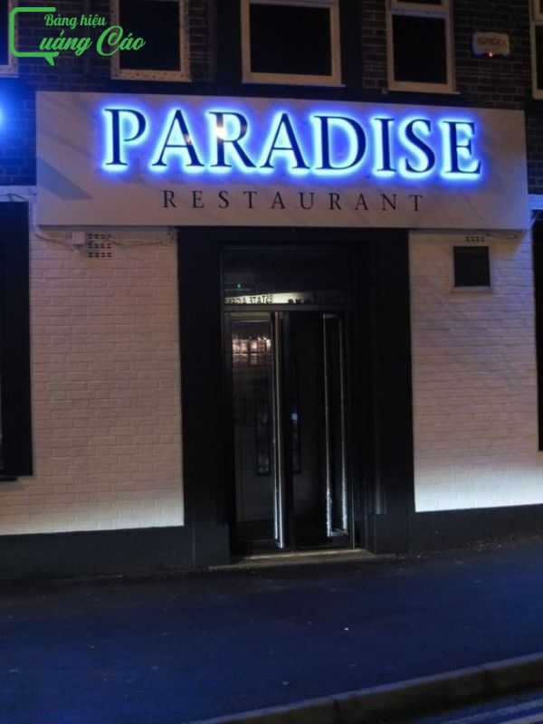 Chữ nổi mica đèn LED Paradise