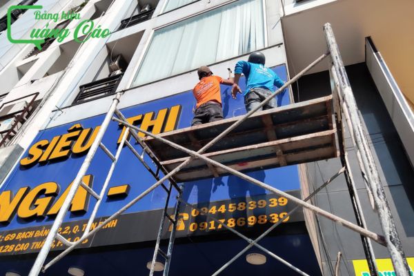 Thay đổi thông tin bảng hiệu Siêu thị