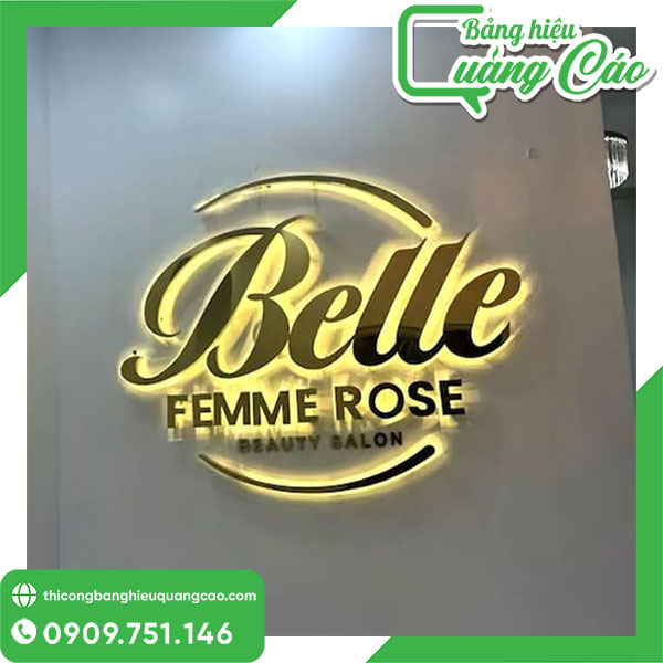 Chữ nổi alu Belle
