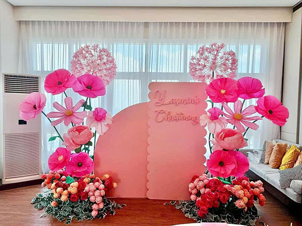 Trang tr&iacute; backdrop formex theo y&ecirc;u cầu