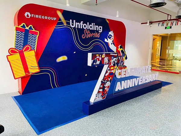 Mẫu backdrop formex 3D uốn nổi