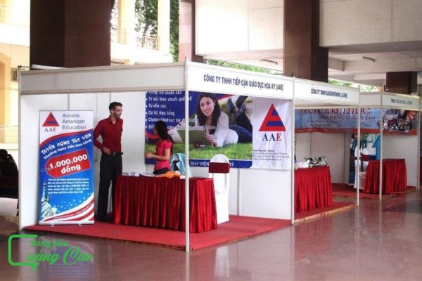 Backdrop gian hàng hội chợ khung booth chuyên nghiệp
