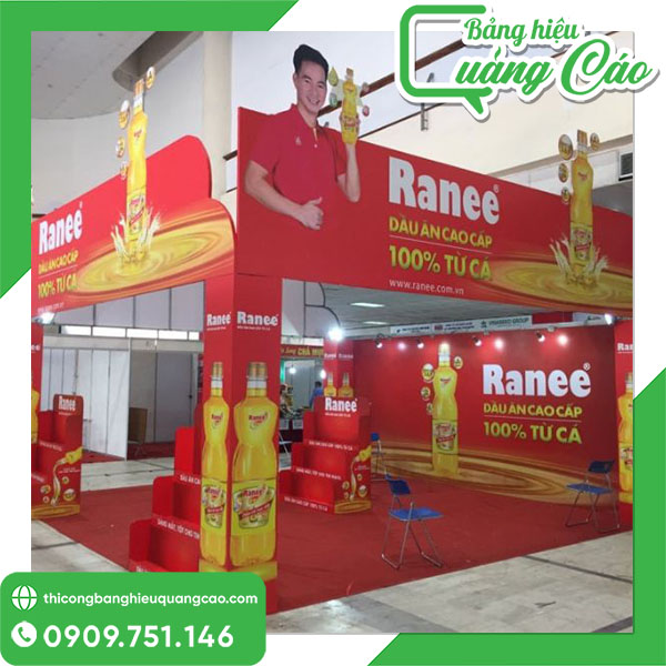 Backdrop gian hàng hội chợ đẹp
