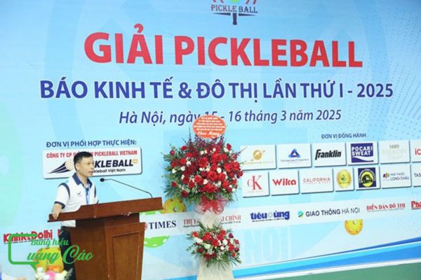 Backdrop pickleball giải kinh tế lần thứ I 2025