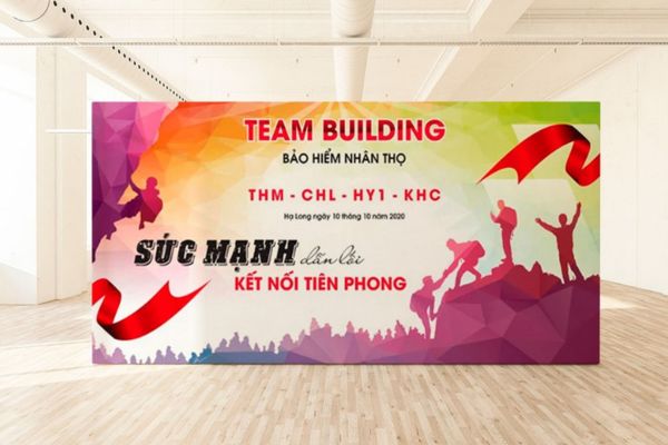 Mẫu thiết kế backdrop team building miễn phí