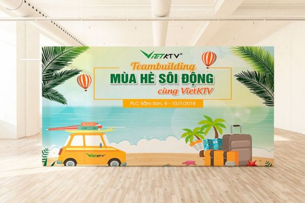 Đơn vị thiết kế backdrop team building tại HCM
