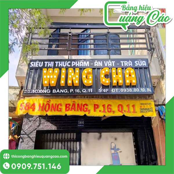 Bảng hiệu đồ ăn vặt giá rẻ chất lượng