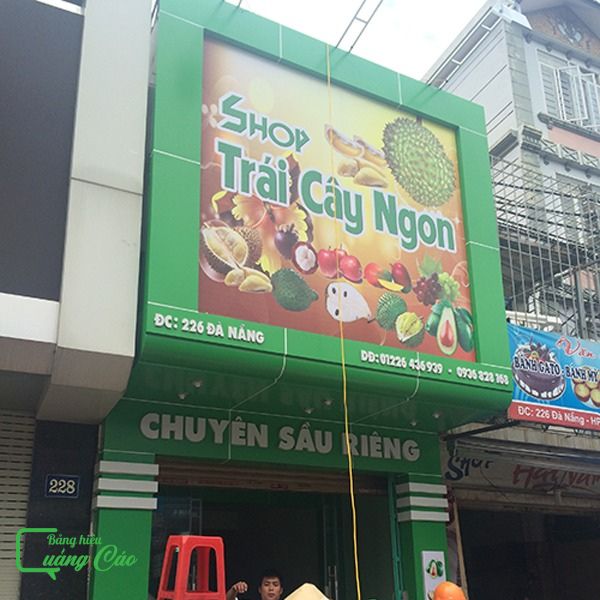 Bảng hiệu bán trái cây Shop Trái Cây Ngon
