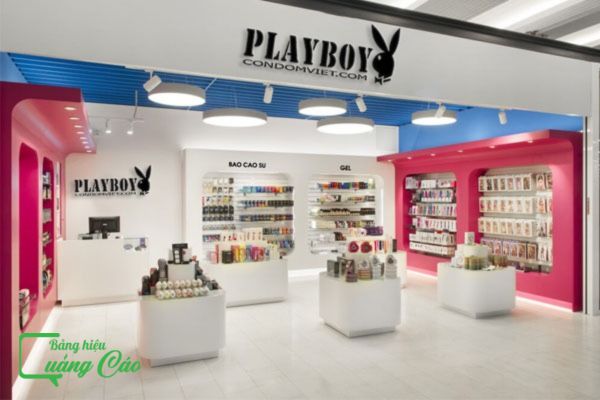 Bảng hiệu bao cao su Playboy