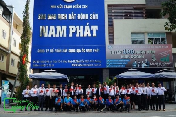 Bảng hiệu bất động sản Nam Phát