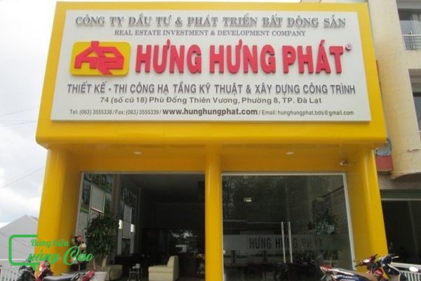Bảng hiệu bất động sản Hưng Hưng Phát