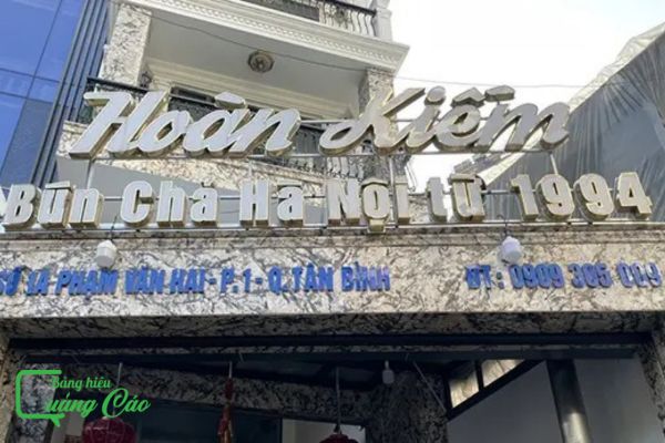 Bảng hiệu bún hả Hà Nội since 1994