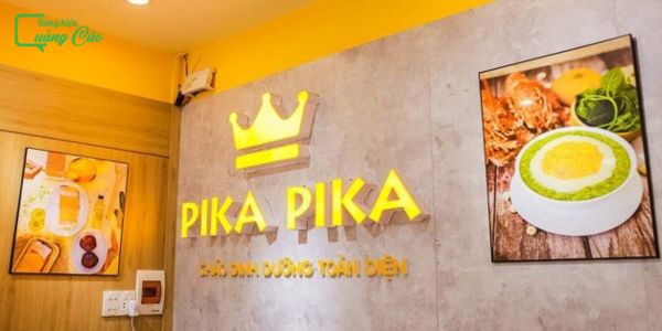 Bảng hiệu cháo dinh dưỡng hộp đèn Pika Pika