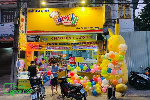 Bảng hiệu cháo dinh dưỡng Family