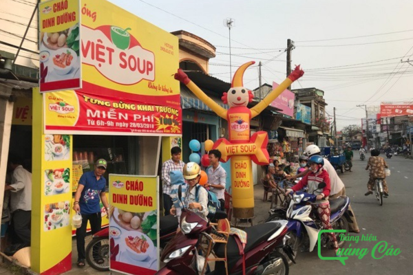 Làm bảng hiệu quảng cáo cháo dinh dưỡng Việt soup
