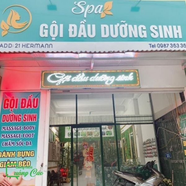 Bảng hiệu gội đầu dưỡng sinh giá rẻ